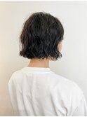 くせ毛風ボブパーマ