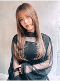 Siena ナチュラルレイヤーカット×アッシュオリーブ　渋谷