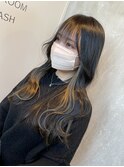 インナーカラーミルクティー