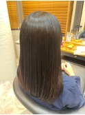 髪質改善/美髪セミロング/ナチュラルブラウン