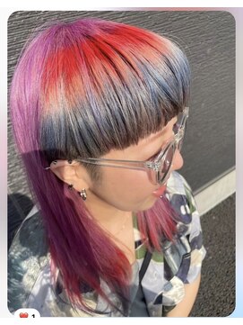 リラ ヘア サロン(rela hair salon) カラーグラデーション×ワイドバング