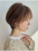 【NOA】ナチュラルショートボブ顔周り小顔カット20代30代40代