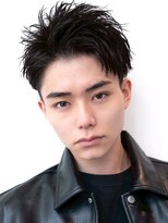 メゾンアルブル 向ヶ丘遊園 登戸(maison ARBLE)&nbsp;メンズ束感ベリーショートブルーブラックスパイキーショート