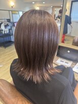 ラポール(RAPPORT)&nbsp;ホワイトグレージュ/デジタルパーマ/チェリーブラウン/蟹江