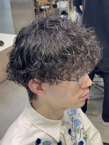 フィフス 天神大名(fifth) ゆるめ波巻きスパイラルパーマ波巻きパーマセンターパートウルフ