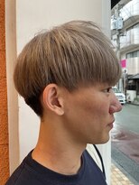 アオゾラヘアーカミノウラ(AOZORA HAIR kaminoura) マッシュショート/グレージュ