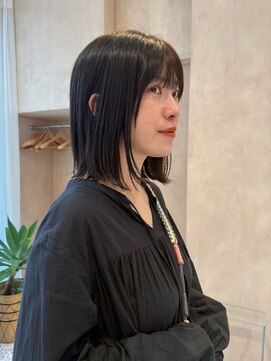 オン キャナルシティ博多前店(on) 【晴音】艶ミディアムボブ/ダークオリーブ/30代/博多