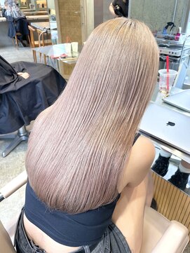 サンクプロジェクト(cinq PROJECT) 原宿韓国顔まわりミルクティーベージュミルクティーグレージュ