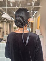 ネウィ 広島(newi)&nbsp;結婚式お呼ばれヘアセット/カチモリ/タイトヘア/リボン