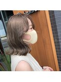 ミルクティーベージュ＊＊切りっぱなし