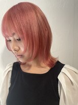 トレフ(Trefle)&nbsp;ウルフカット/シャギーウルフ/ピンクカラー