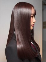 ダル 渋谷/表参道(DAL.)&nbsp;レッドバイオレット韓国風美髪ストレート矯正艶髪ストレート