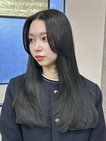 ミリ(mm)&nbsp;レイヤーカット オリーブベージュ カラー 韓国 髪質改善 仙台