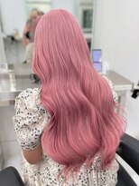 エクラバイナチュラル(eclat by Natural)&nbsp;ハイトーンロングウェーブ/主役級チェリーピンク/ケアブリーチ