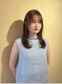【小顔効果◎】韓国風レイヤー×透明感カラー