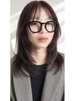 サムデイフィオ(SOMEDAY Fio) 【大人可愛い】顔まわりレイヤー×透明感ダークブラウン