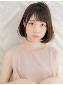 【ROMA】大人かわいい小顔ナチュラルボブ×ラベンダーベージュ