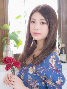 オーブ ヘアー ブランコ 久米川店(AUBE HAIR Blanco) 透感カラーで自然なストレート♪