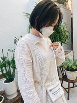 ウォーター 表参道(WATER)&nbsp;ミニボブ　カラー　前髪　ショートカット/表参道.南青山