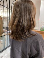 ロンド エスポワール 錦糸町(Lond espoir)&nbsp;【柴田】ミディアムヘアショコラベージュボブルフ魅力倍増カール
