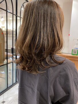 ロンド エスポワール 錦糸町(Lond espoir) 【柴田】ミディアムヘアショコラベージュボブルフ魅力倍増カール