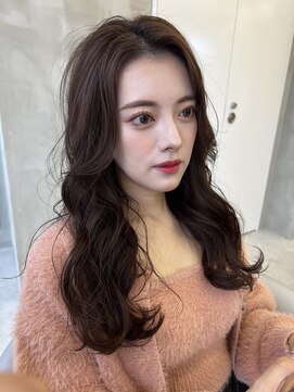 ロンド ストラーダ 心斎橋(Lond strada) 韓国前髪顔周りロング×インナーグレージュ[心斎橋/髪質改善]