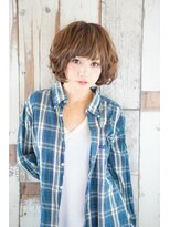 ステージ(STAGE) ペールベージュセクションカラーグラデーションカラー外ハネボブ