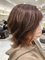 プールドゥマン 屯田(POUR DEMAIN)&nbsp;【POURDEMAIN】インナーオレンジレイヤーボブ