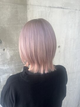 ガルボ ヘアー(garbo hair) ハイトーン10代20代ペールピンク春カラー