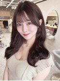 韓国風顔まわり×くびれヘア【新宿/髪質改善】おくれ毛.レイヤー