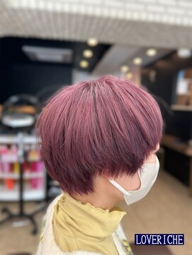 ラブリッシュ(LOVERICHE) ピンクバイオレット マッシュショート◎【浜崎】