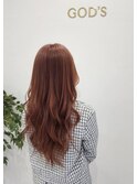 ピンクベージュ/ロング