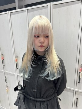 リー 梅田(Lee) ブリーチ2~3回/エンドカラー/裾カラー/個性的/派手髪/ケアカラー