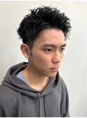 刈り上げ　スパイキーショート　アップバング　ビジネス　爽やか