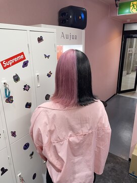 エススウィート(S SWEET) ツートンカラー  ピンク  ブラック