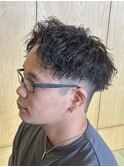 波巻きスパイラルパーマツイストスパイラルパーマシャドウパーマ