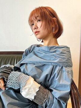 アクト(ACT) ボブ/レイヤーボブ/顔周りレイヤー/オレンジベージュ