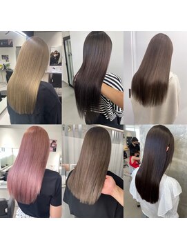 キング 枚方店(K!ng) 縮毛矯正髪質改善ハイライトレイヤーカット枚方美容室エクステ