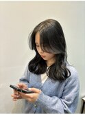 《Hana》ダークグレージュ/くびれヘア/透明感カラー/韓国/大宮