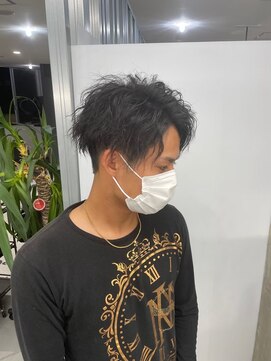 メンズサロン キング 高槻店(Men’s salon K!ng) 縮毛矯正髪質改善ハイライトレイヤーカット高槻美容室エクステ