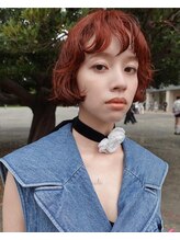 ユルクメゾンシティ 名古屋(JURK MAISON CITY) 【ami style】オレンジボブ　オレンジパーマ　ボブパーマ