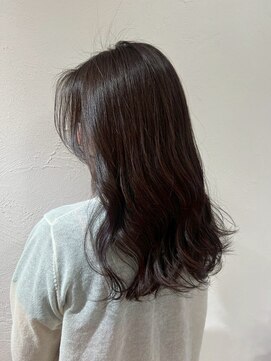 クラン 岡本(Chlan) 透明感カラー ゆるふわツヤ巻きロング