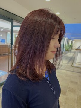 ビュートリアム 神戸(BEAUTRIUM) 顔周りレイヤー/レイヤー/暖色カラー/ワインレッド