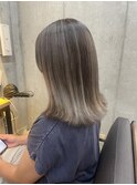 白髪ぼかしのハイライトカラー!白髪でも叶うハイトーンカラー!