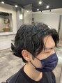 メンズサロン エクシア&nbsp;ミドルパーマスタイルです。エアリーパーマで、なじみやすいです