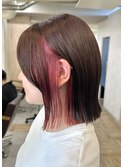 【イヤリングカラー×ボブ】