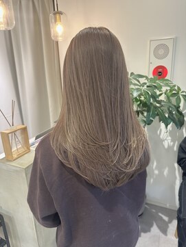 リアン(Lien) ヘーゼルベージュ大宮/ダブルカラー/ブリーチ/髪質改善/ベージュ