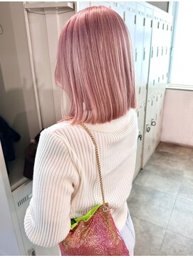 シェリムボート(Cherim boat) 【sakina指名】ピンクカラー/ブリーチカラー/ハイトーンボブ