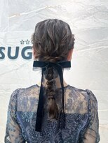 シュガー(SUGAR)&nbsp;結婚式ヘアセット/編みおろしアレンジ