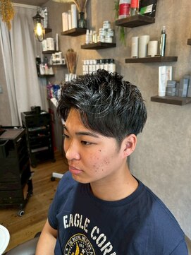 トニコ(toniko) ニュアンスパーマ×刈り上げマッシュ×ピンパーマ×ビジネスヘア